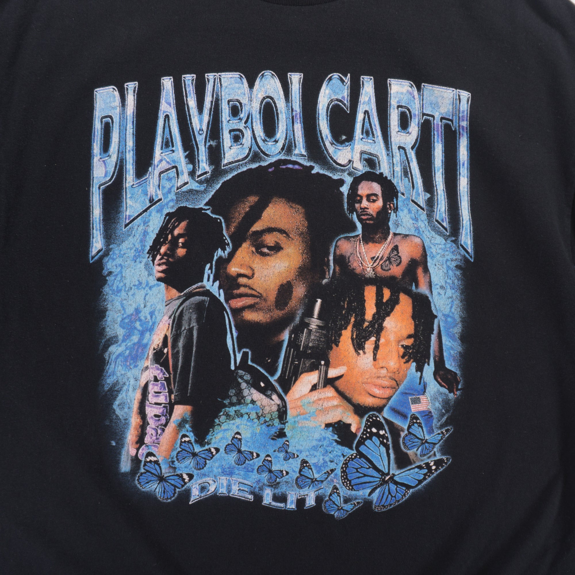 Gildan Playboi Carti Черна Тениска с Графика