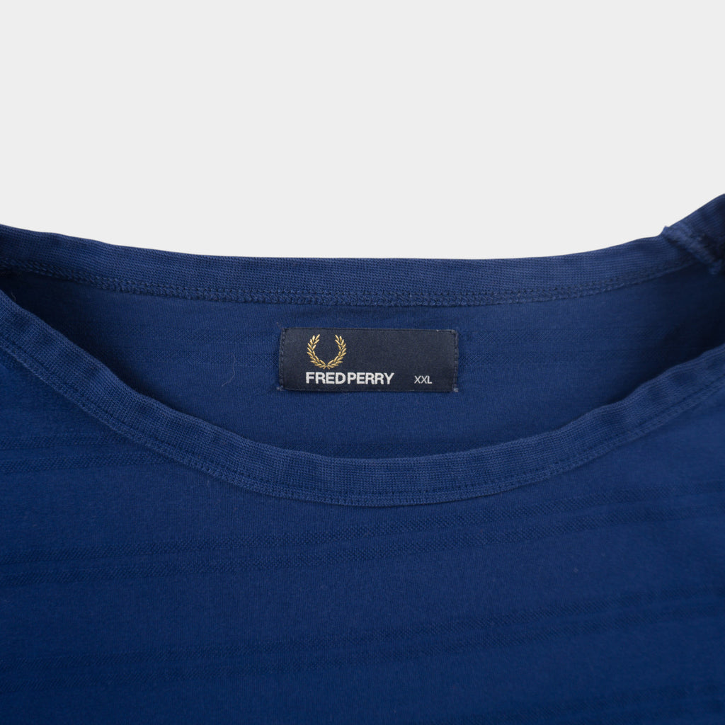 Fred Perry Синя Тениска