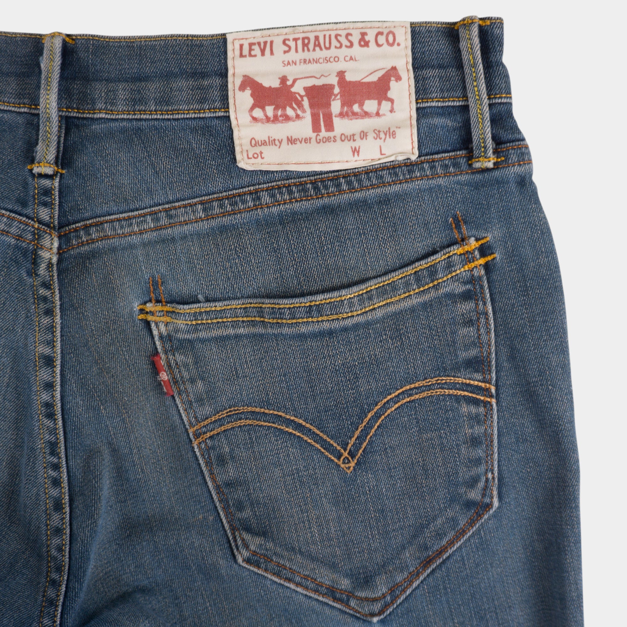 Levi's Винтидж 2000-те Сини 3/4 Къси Дънки