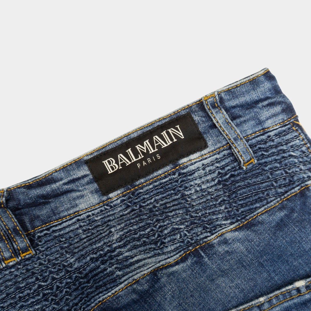 Balmain Vintage Biker Дънки