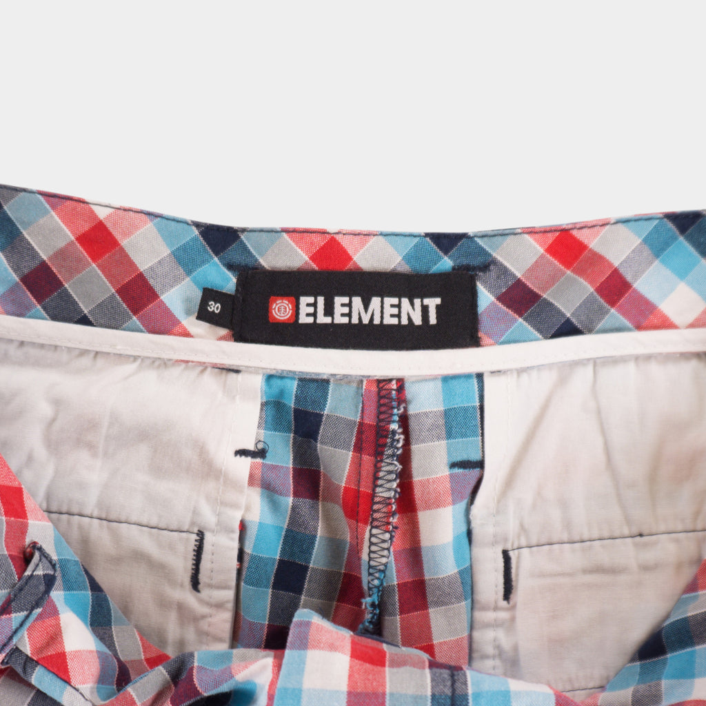 Element Цветни Карирани Къси Панталони
