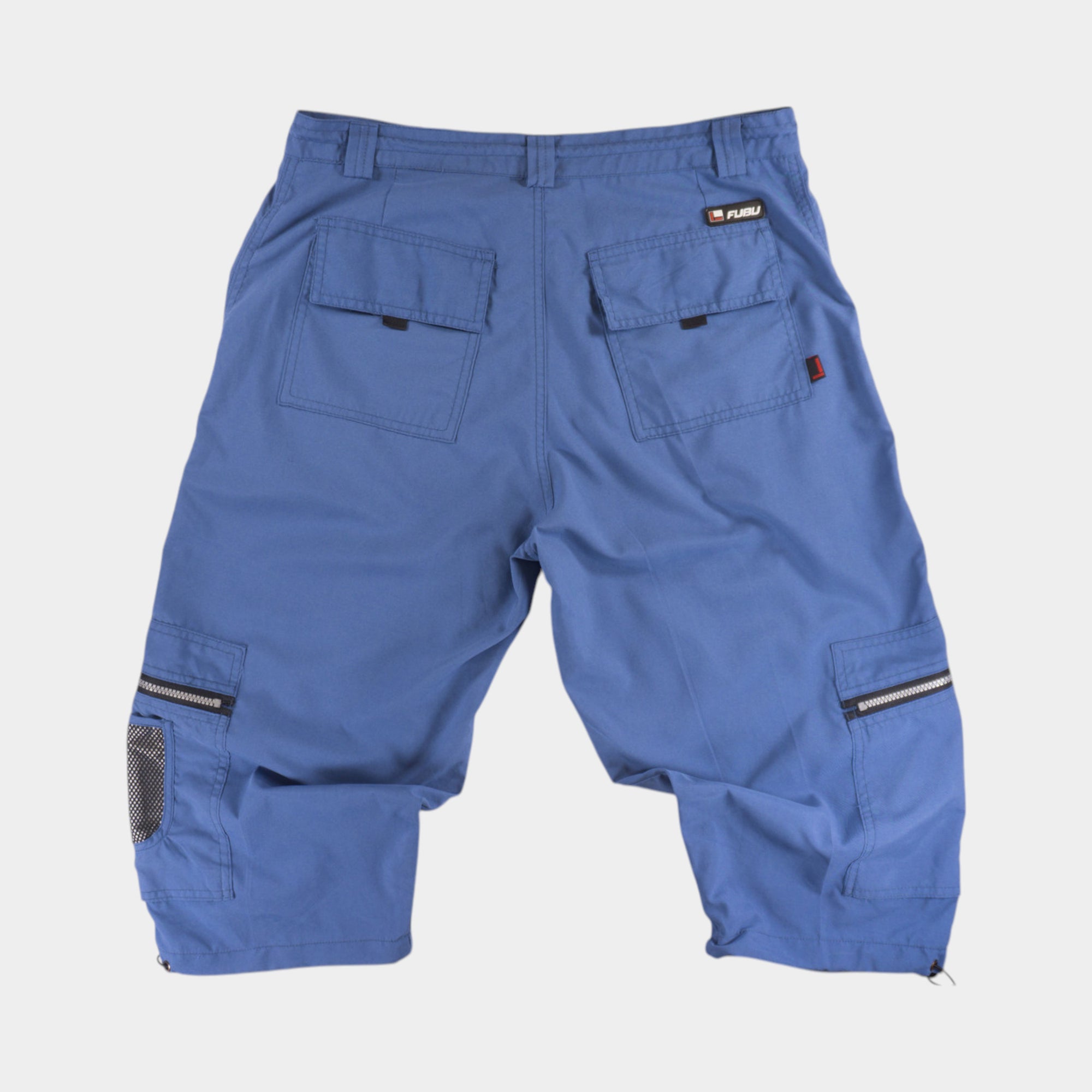 FUBU Винтидж 90-те Сини 3/4 Къси Панталони