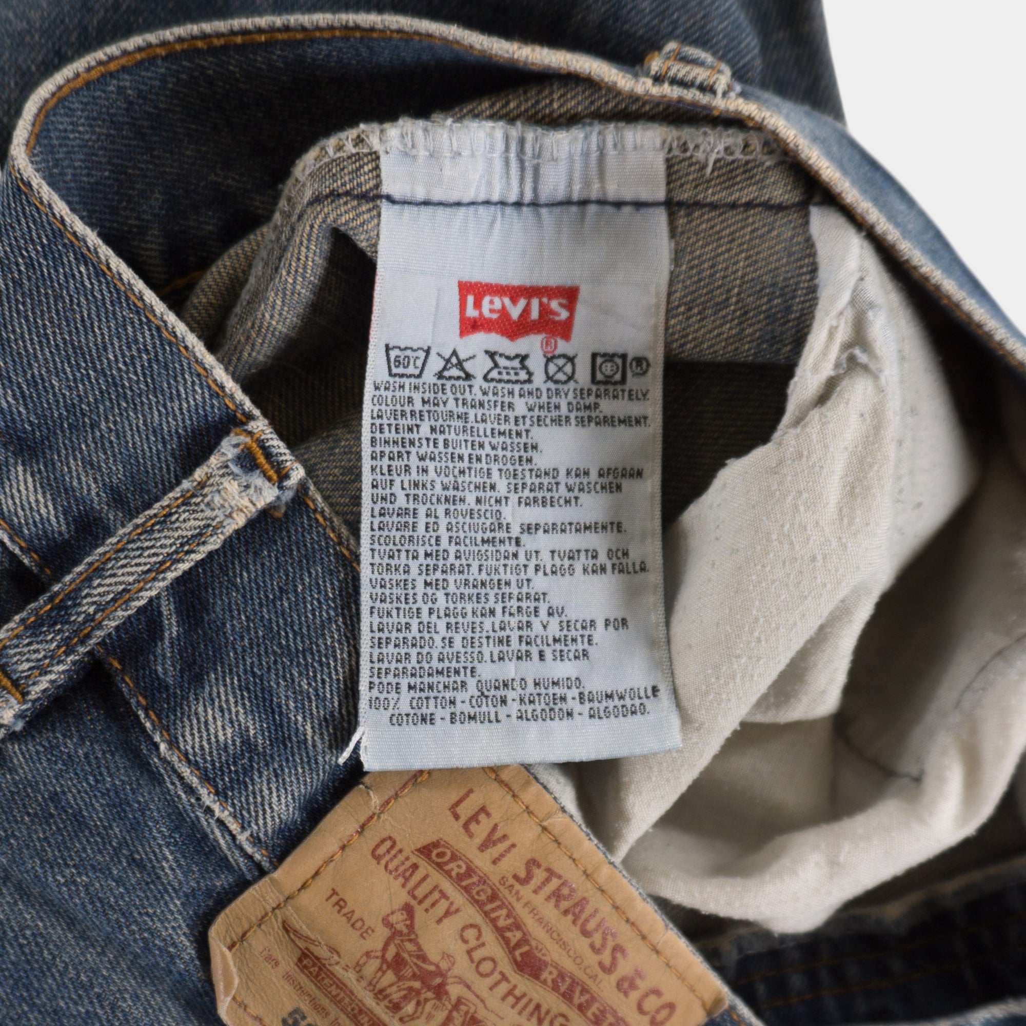Levi's 501 Винтидж 90-те Сини Дънки