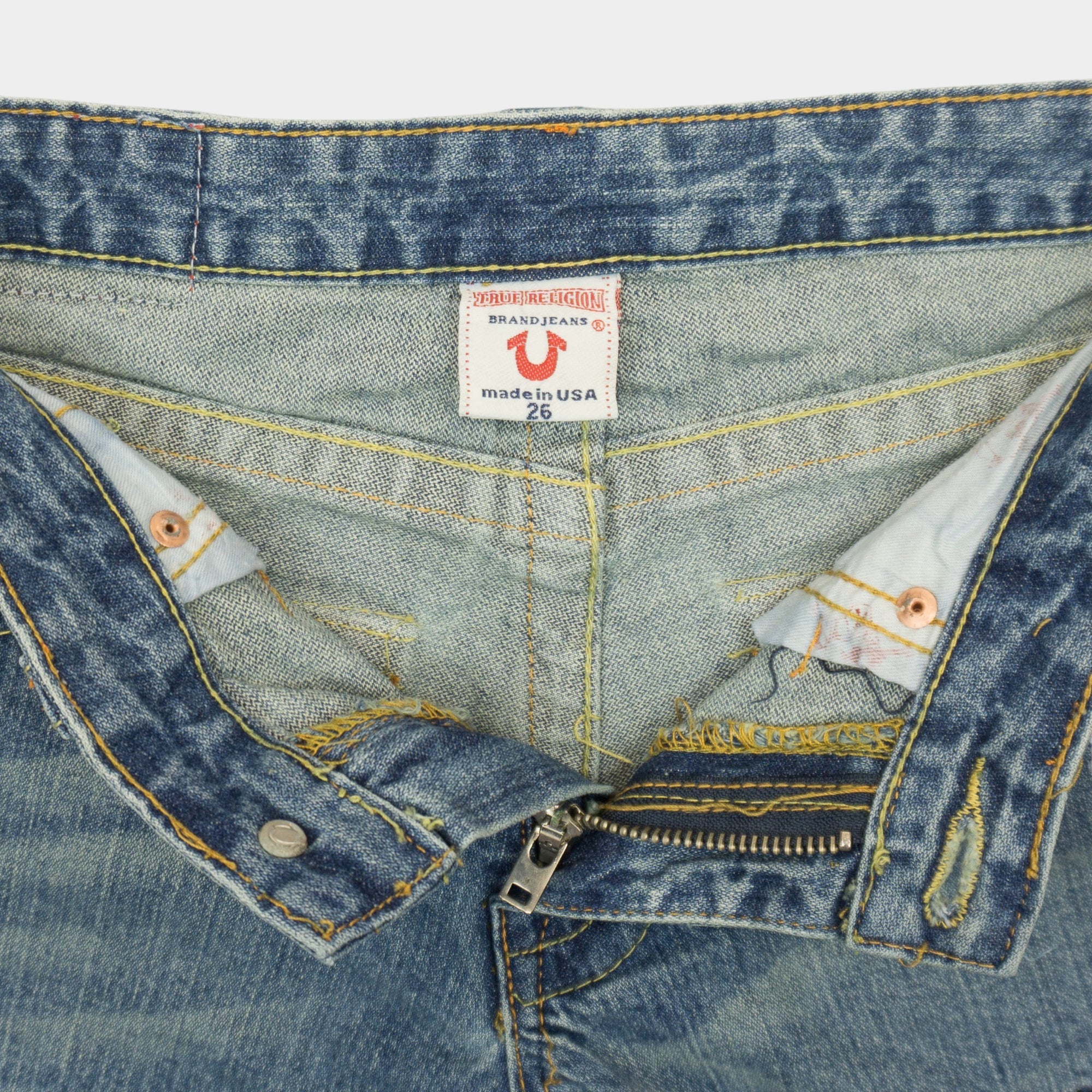 True Religion Y2K Разкроени Дънки