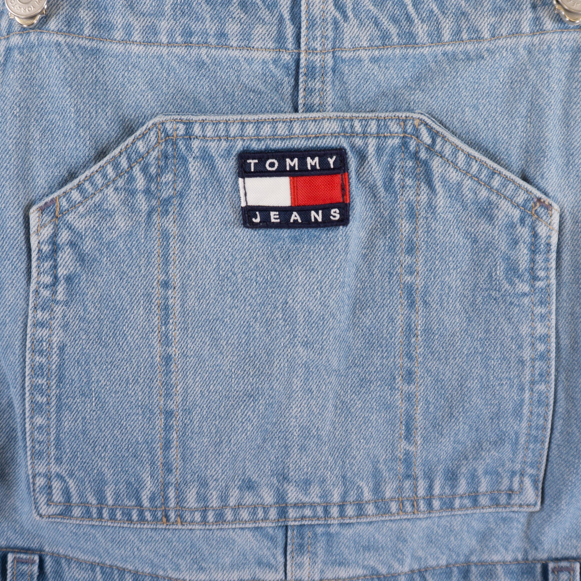 Tommy Hilfiger Син Къс Дънков Гащеризон