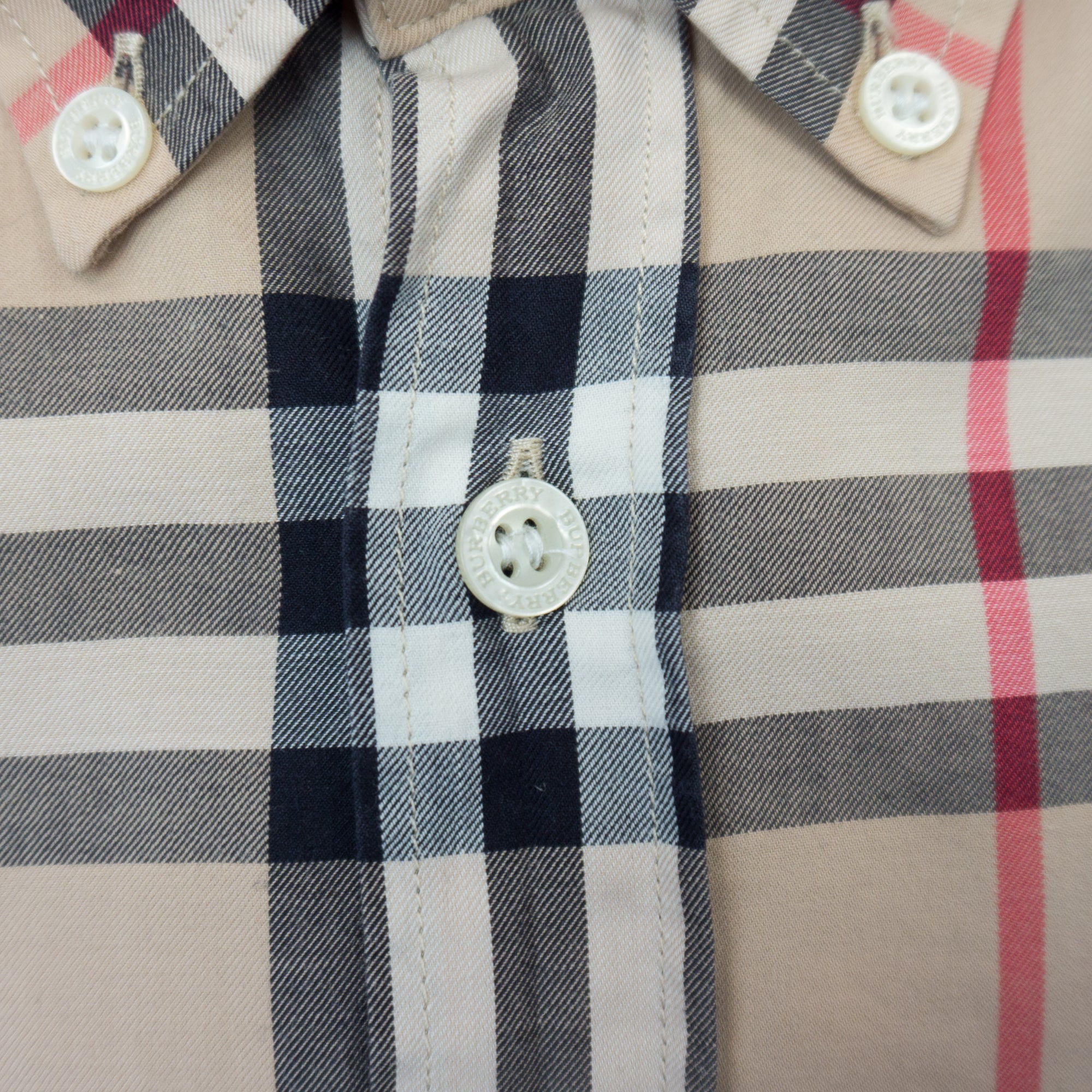Burberry Vintage Nova Check Риза с Дълъг Ръкав
