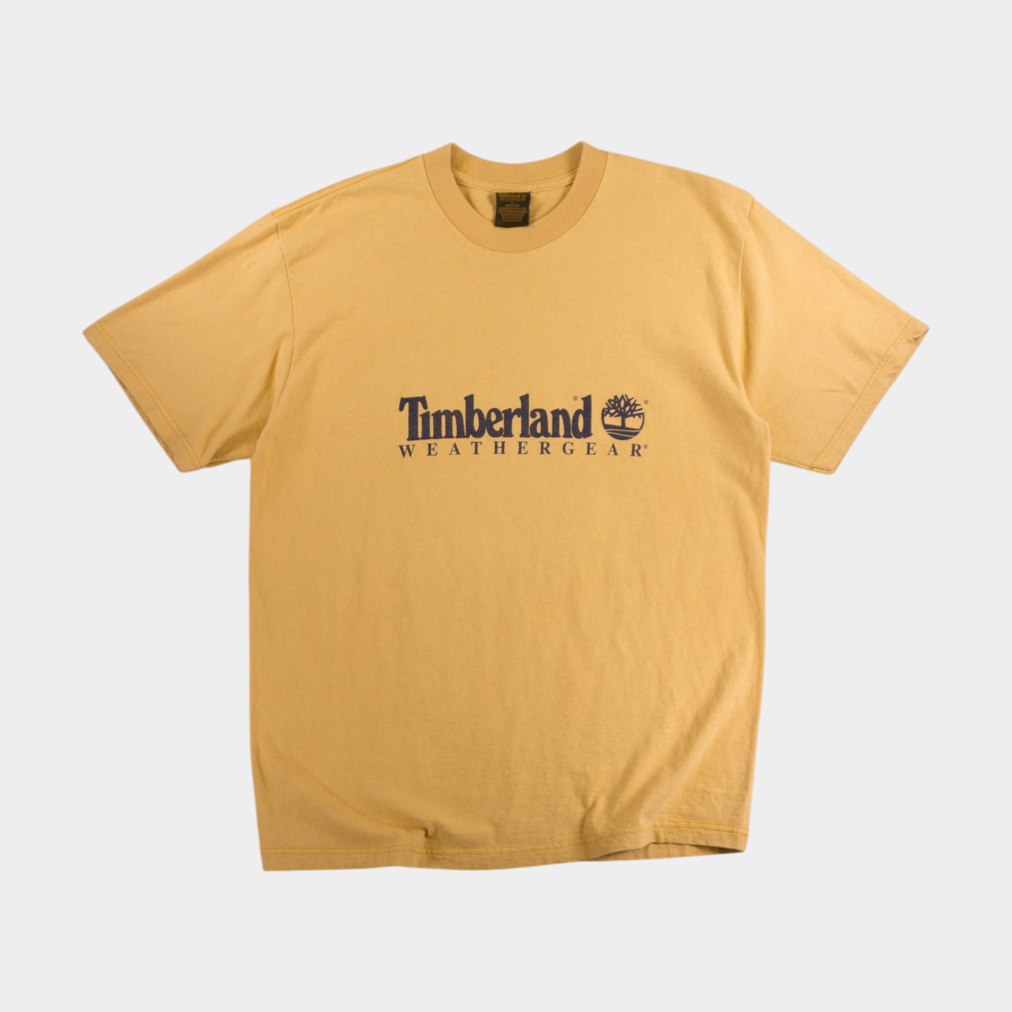 Timberland Винтидж 90-те Жълта Тениска