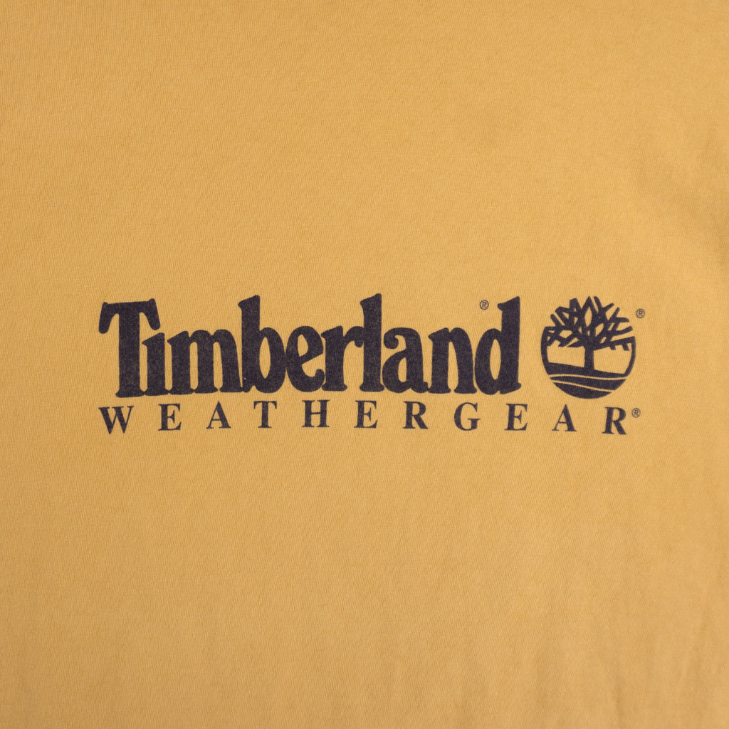Timberland Винтидж 90-те Жълта Тениска