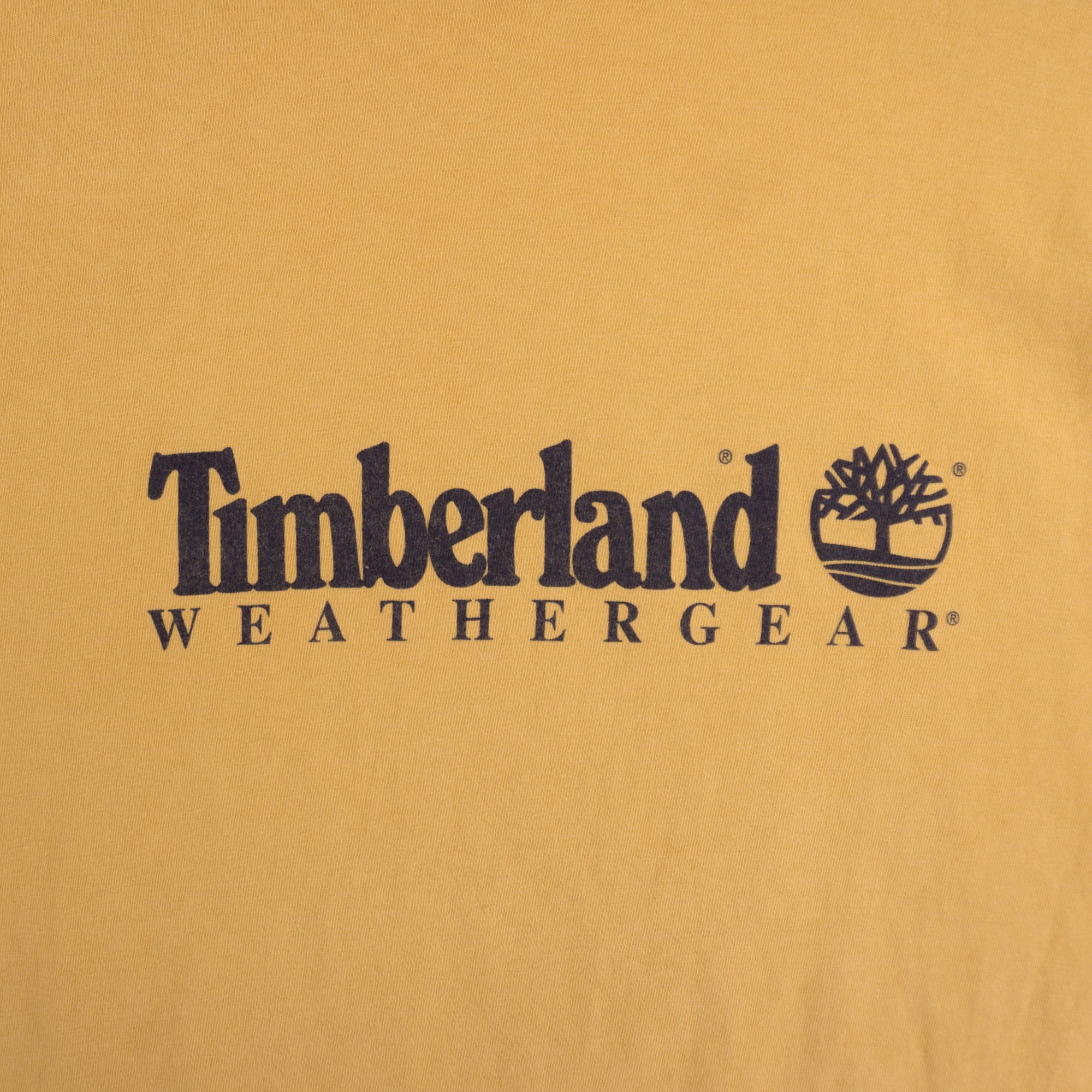 Timberland Винтидж 90-те Жълта Тениска