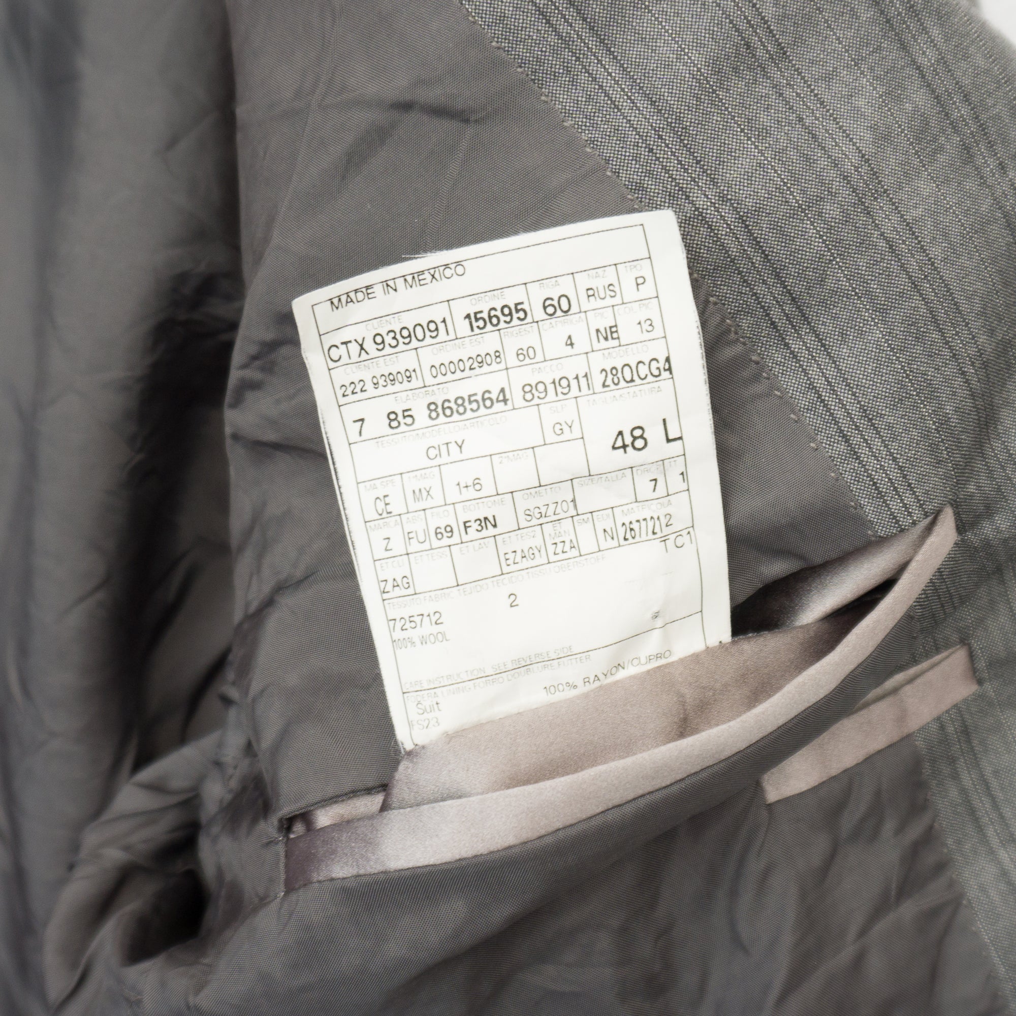 Z Zegna Vintage Вълнено Сако