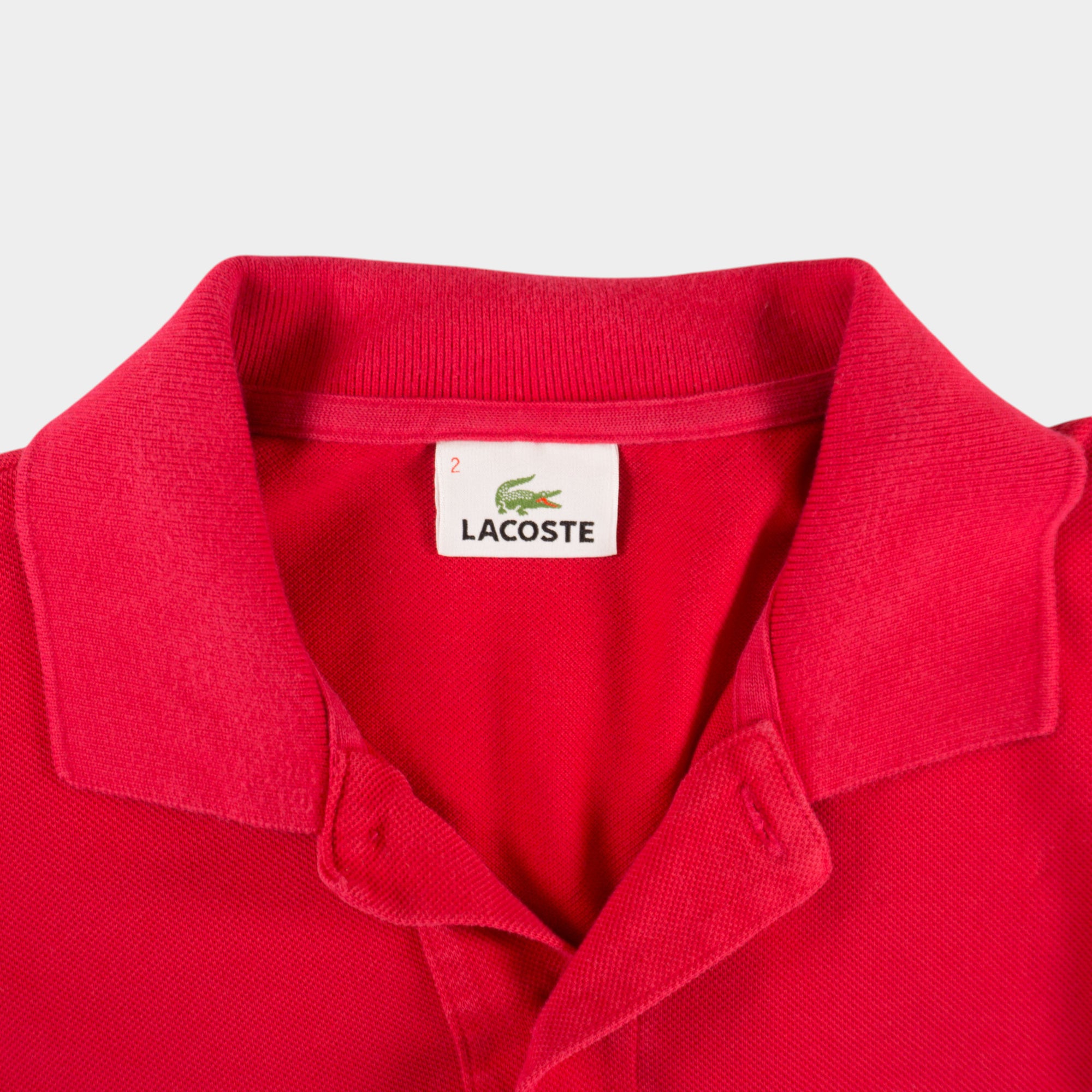 Lacoste Винтидж 2000-те Червена Тениска с Яка