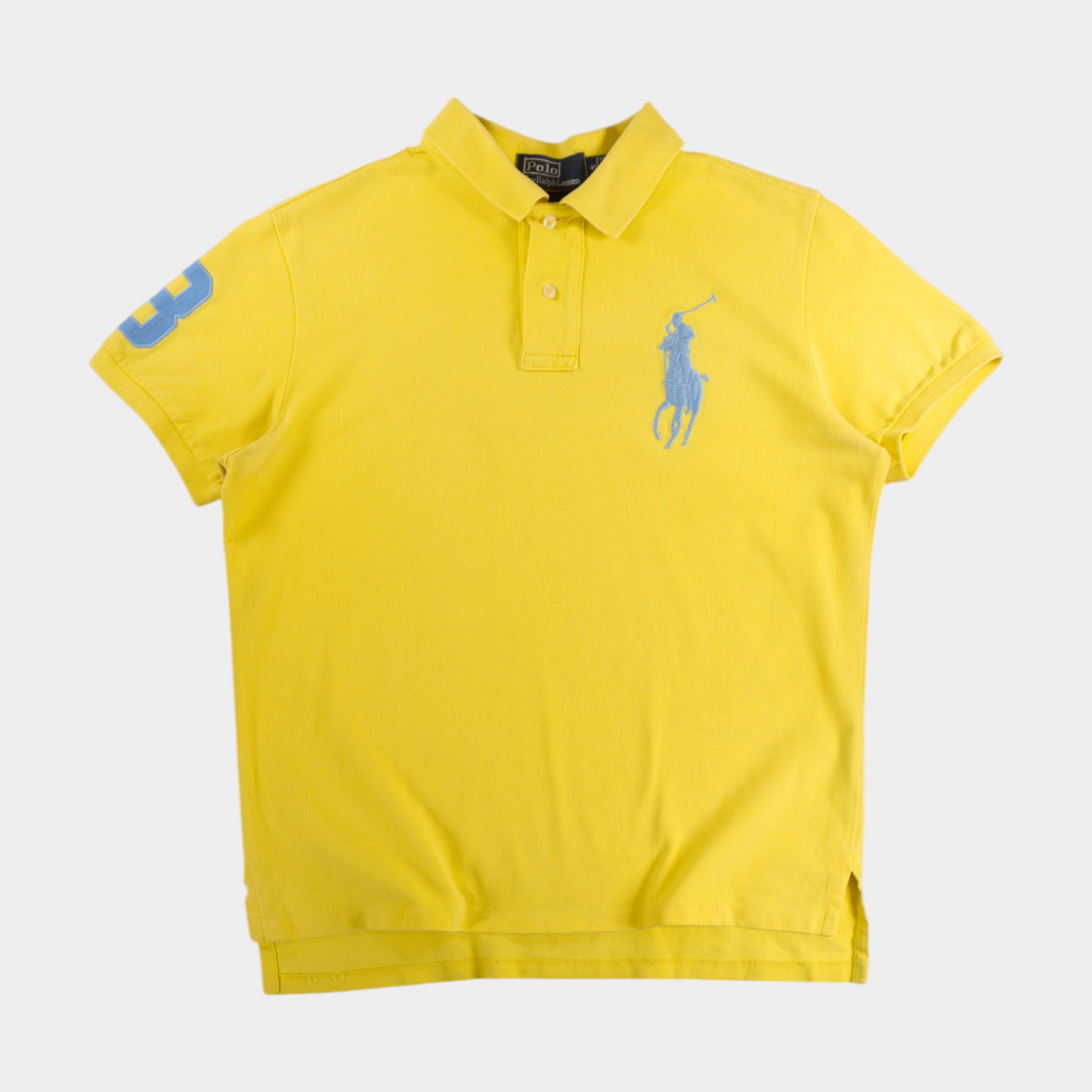Polo Ralph Lauren Винтидж 2000-те Жълта Тениска с Яка