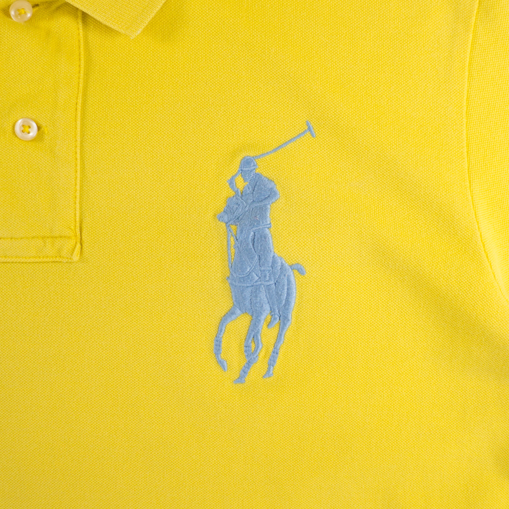 Polo Ralph Lauren Винтидж 2000-те Жълта Тениска с Яка