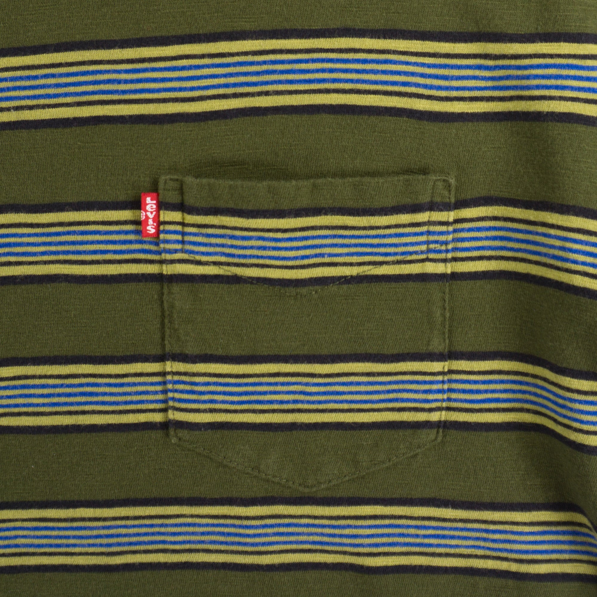 Levi's Зелена Раирана Тениска