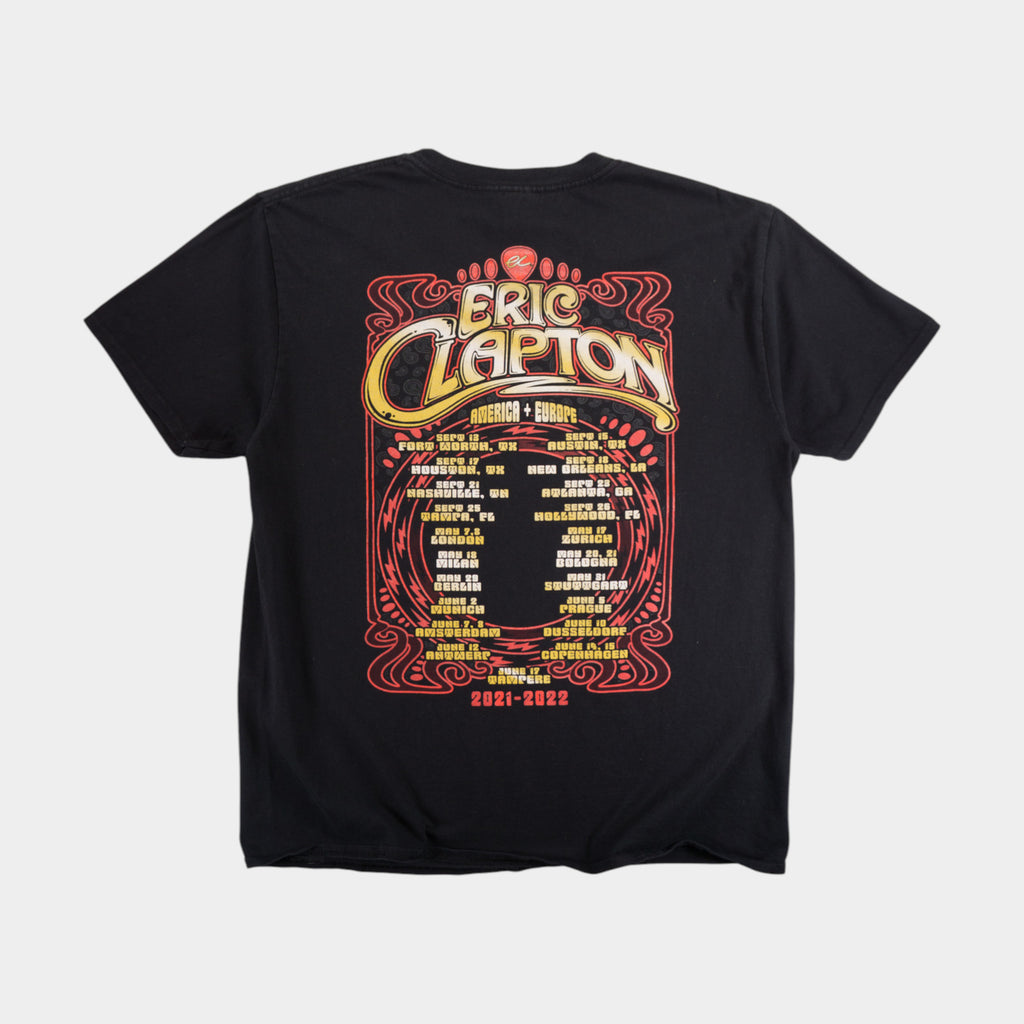 Gildan Eric Clapton Черна Тениска с Графика