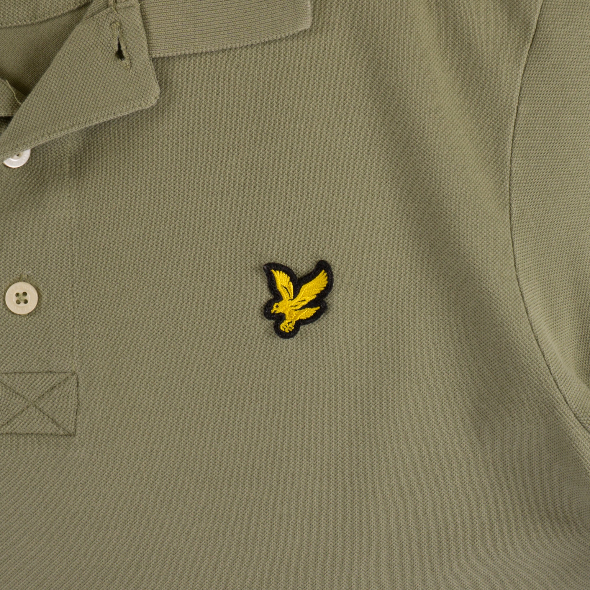 Lyle & Scott Зелена Тениска с Яка