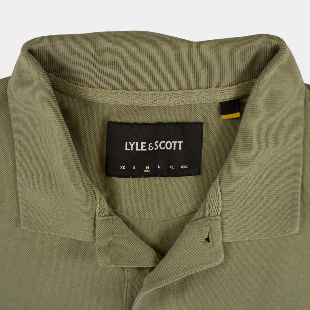 Lyle & Scott Зелена Тениска с Яка