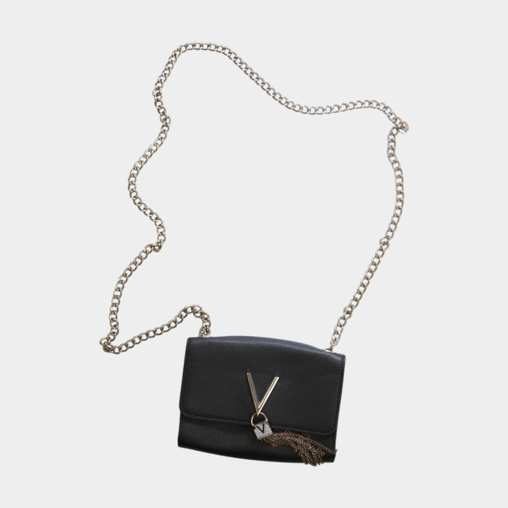 Valentino Черна Кожена Чанта