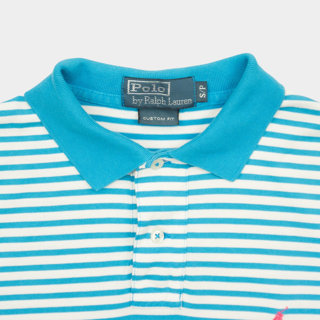 Polo Ralph Lauren Vintage Раирана Тениска с Яка