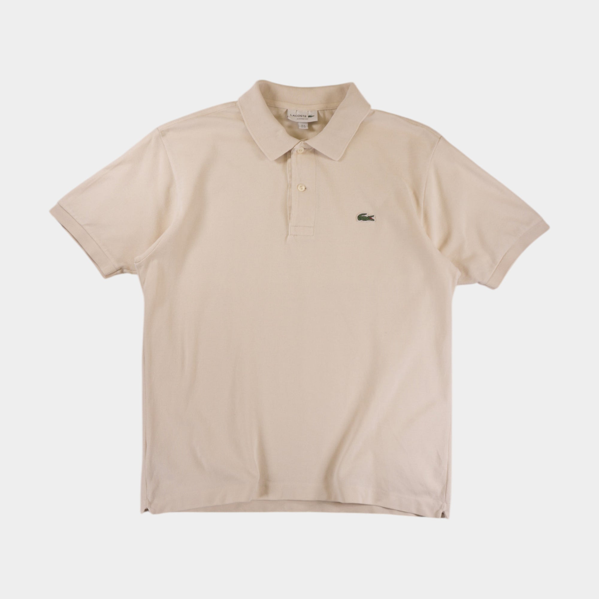 Lacoste Бежова Тениска с Яка