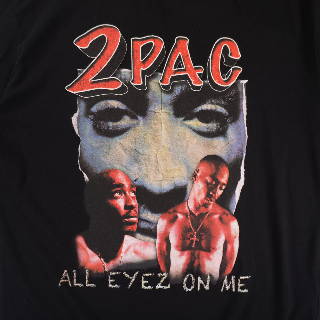 2Pac X Pull & Bear Черна Тениска с Графика