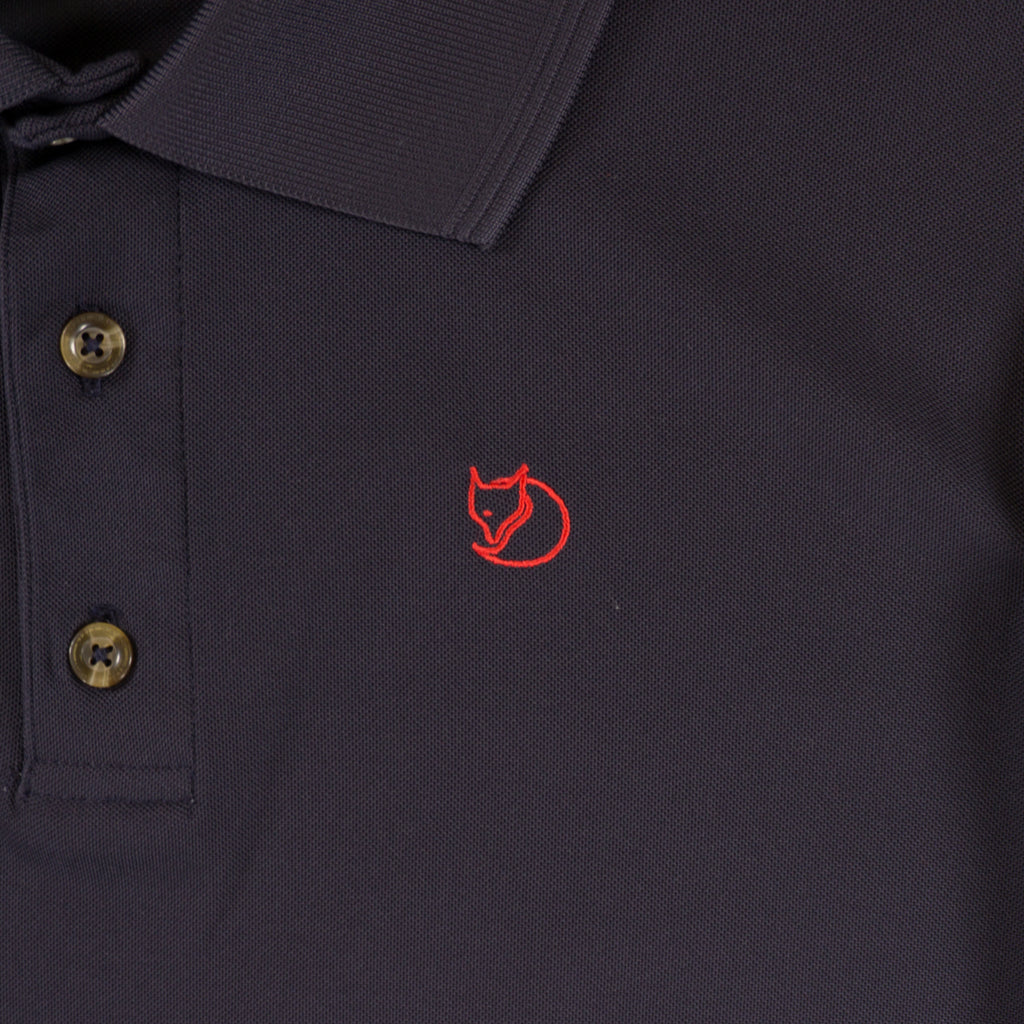 Fjallraven Тъмно Синя Тениска с Яка