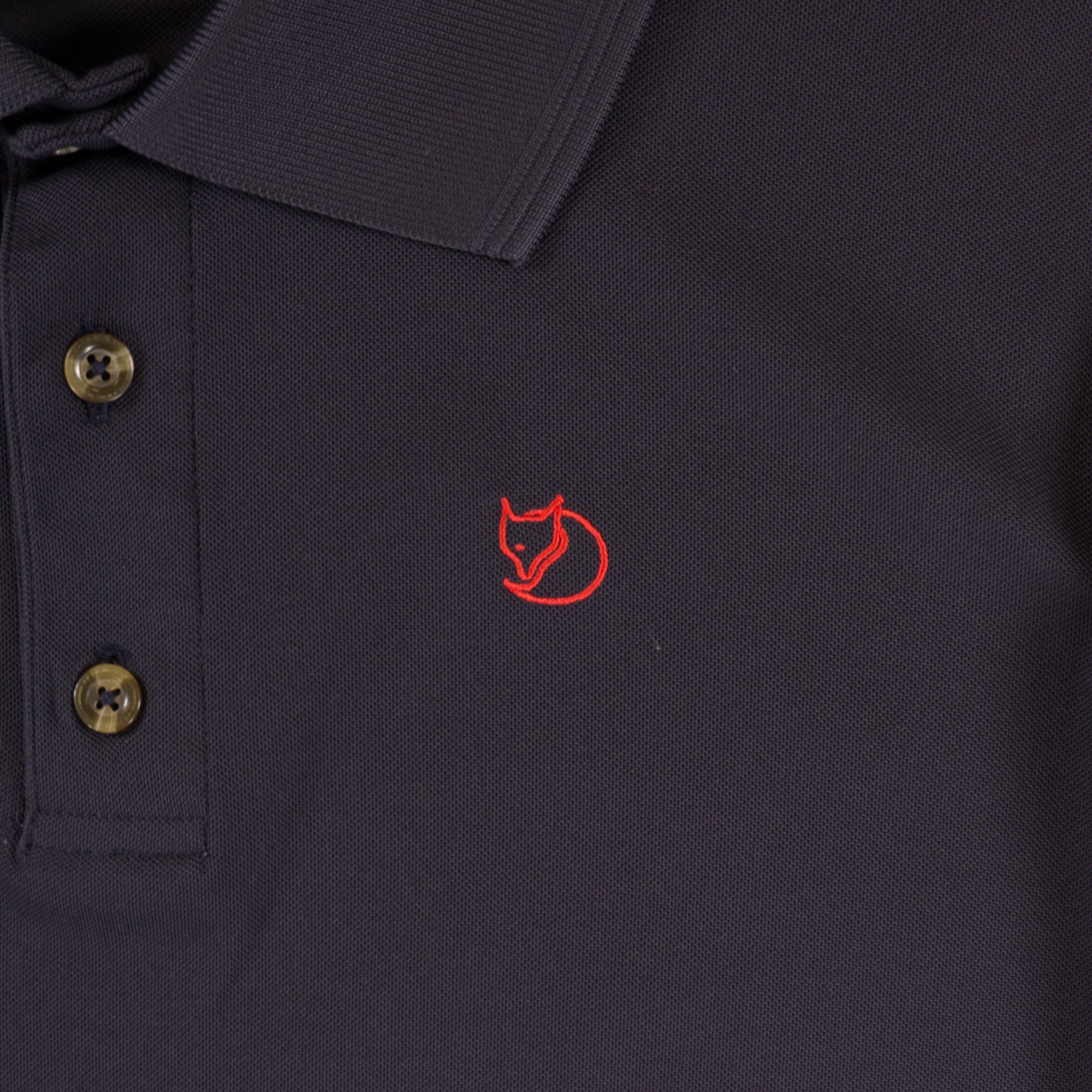 Fjallraven Тъмно Синя Тениска с Яка