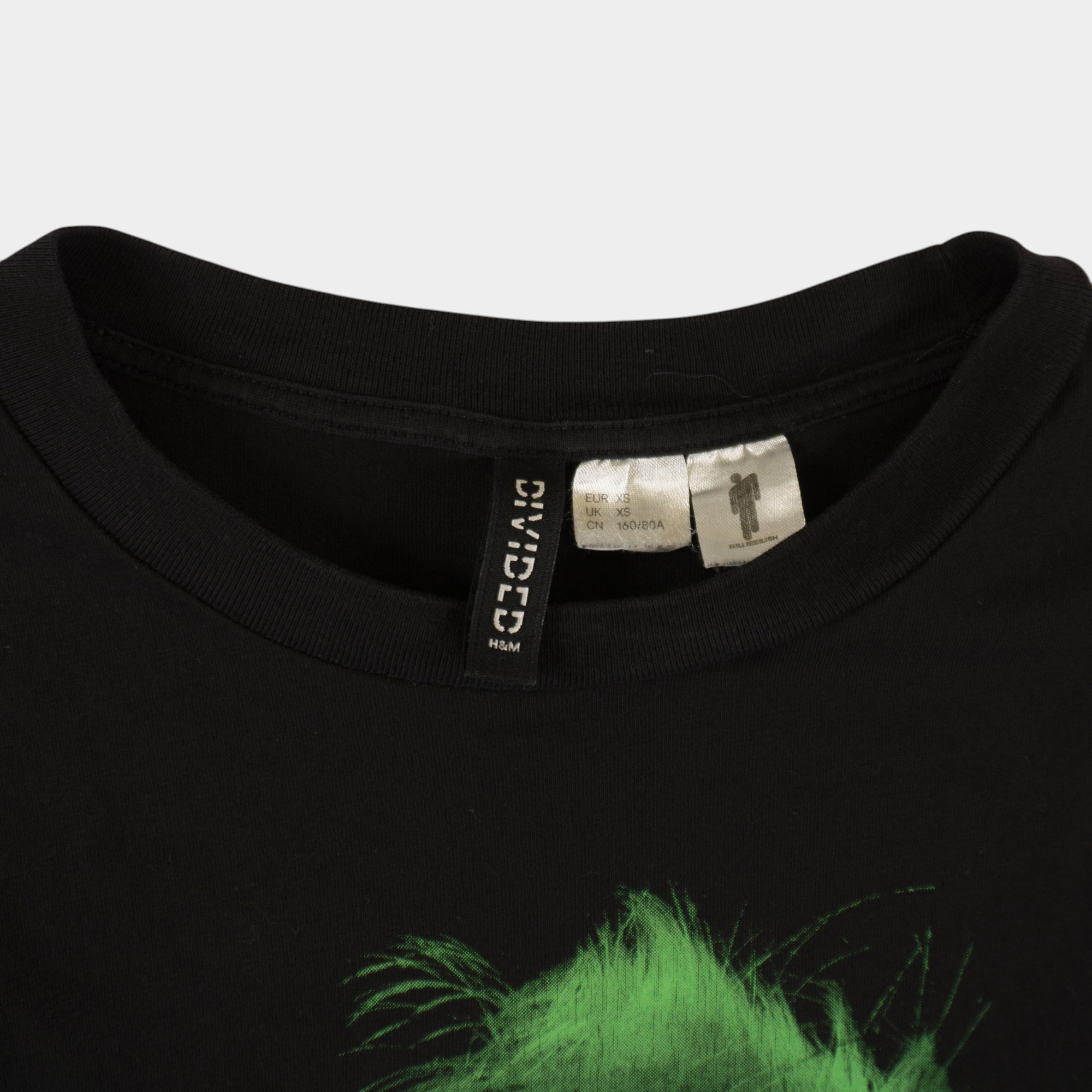 Billie Eilish X H&M Черна Тениска с Графика
