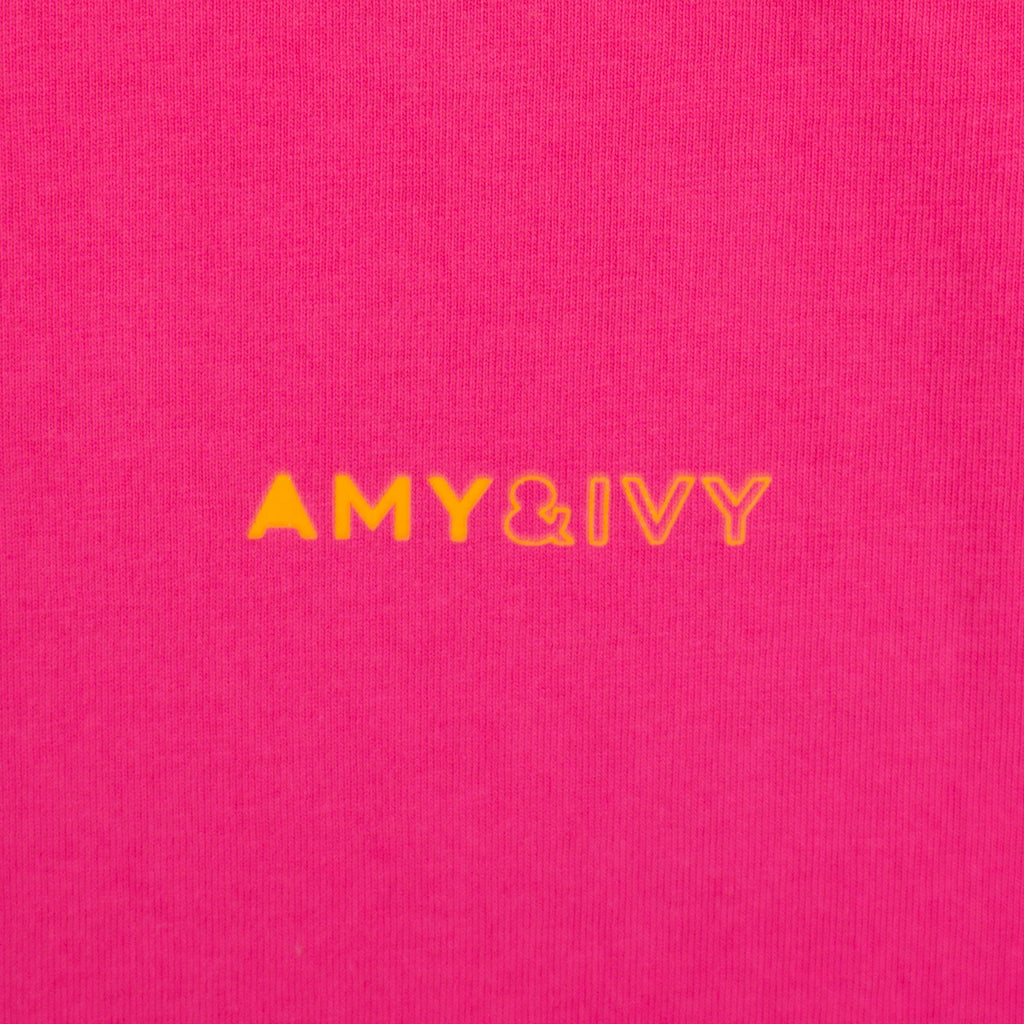 Amy&Ivy Розова Тениска с Графика