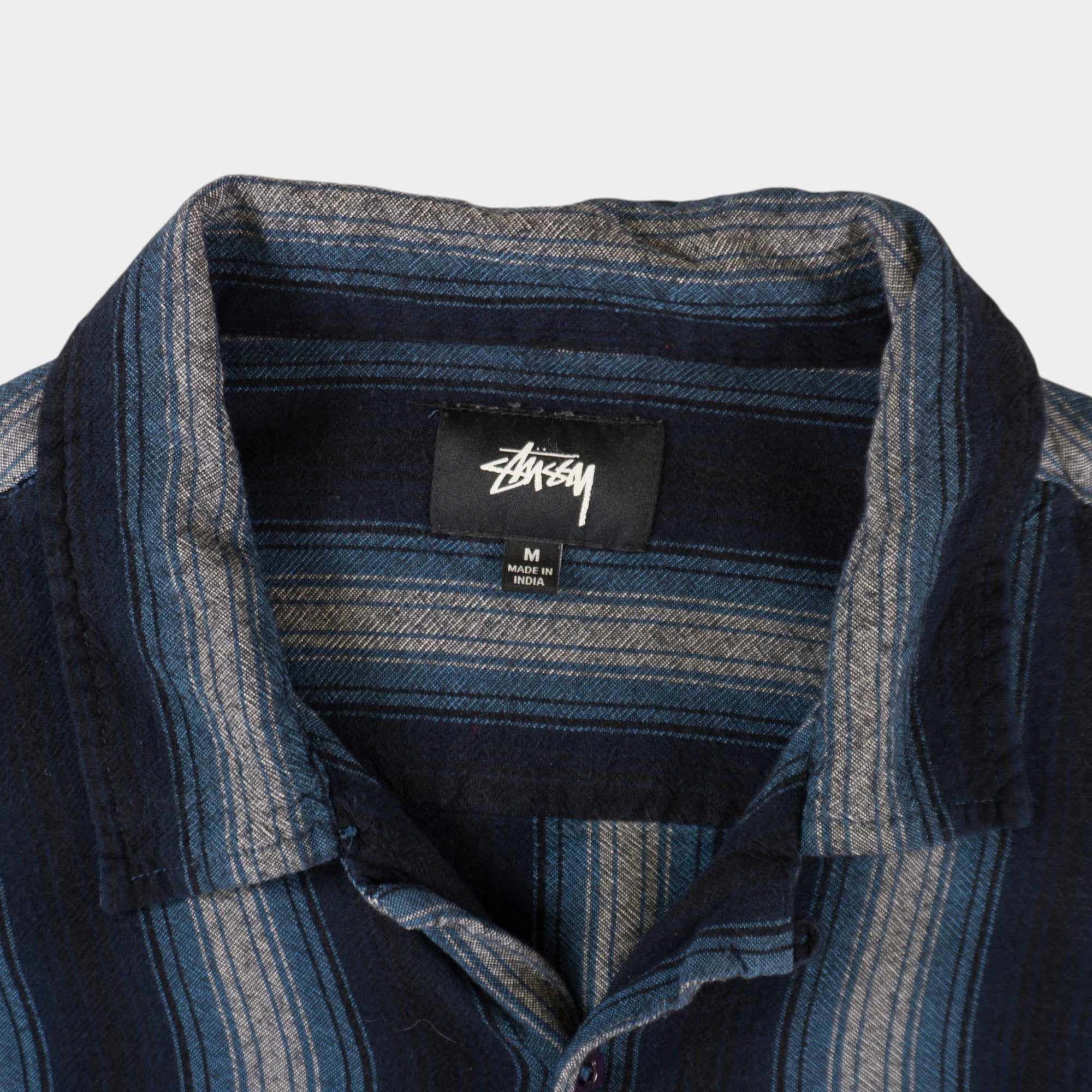 Stussy Винтидж 2000-те Синя Раирана Риза
