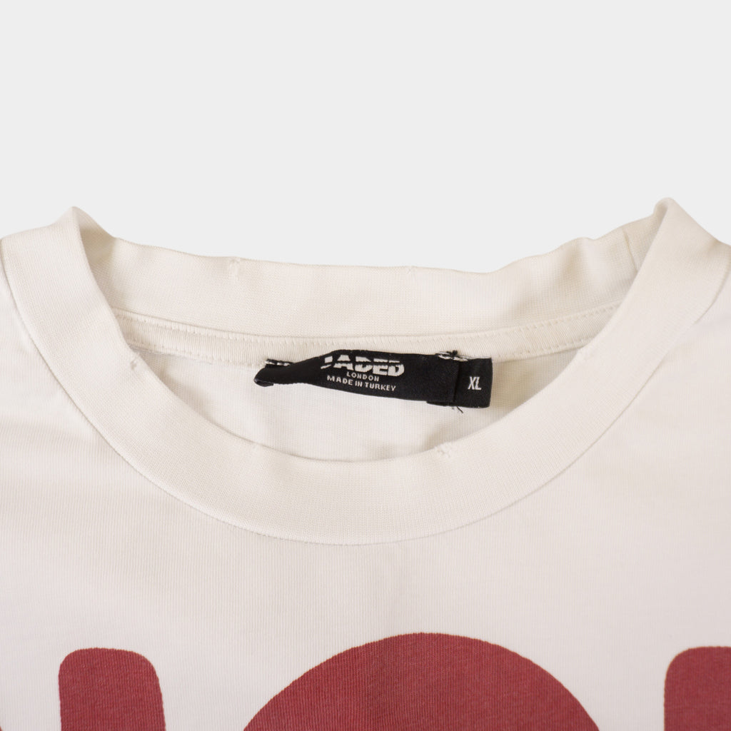 Jaded London Бяла Тениска с Графика