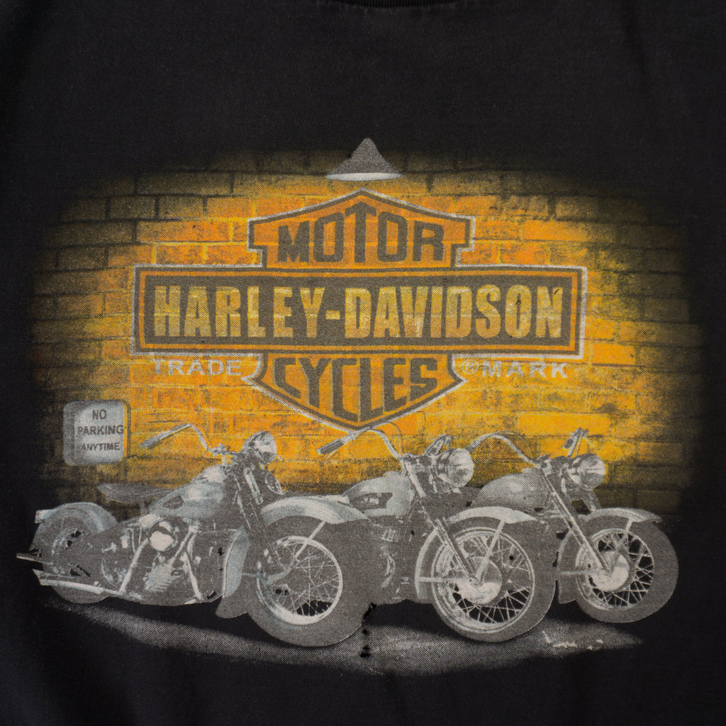 Harley-Davidson Винтидж 2000-те Черна Тениска с Графика
