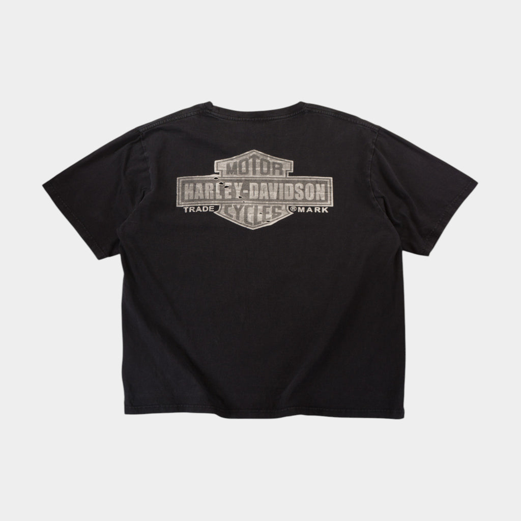 Harley-Davidson Винтидж 2000-те Черна Тениска с Графика