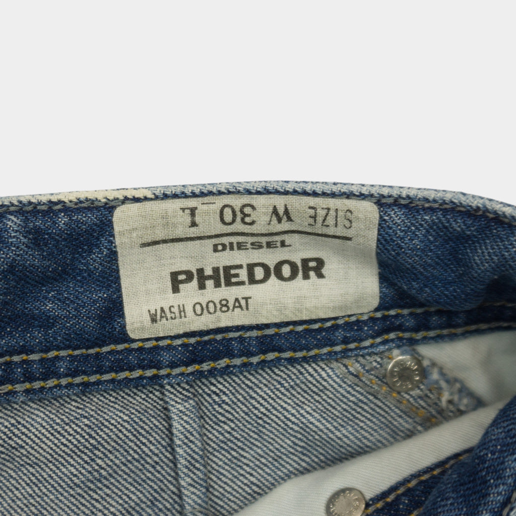 Diesel Phedor Vintage Сини Къси Дънки