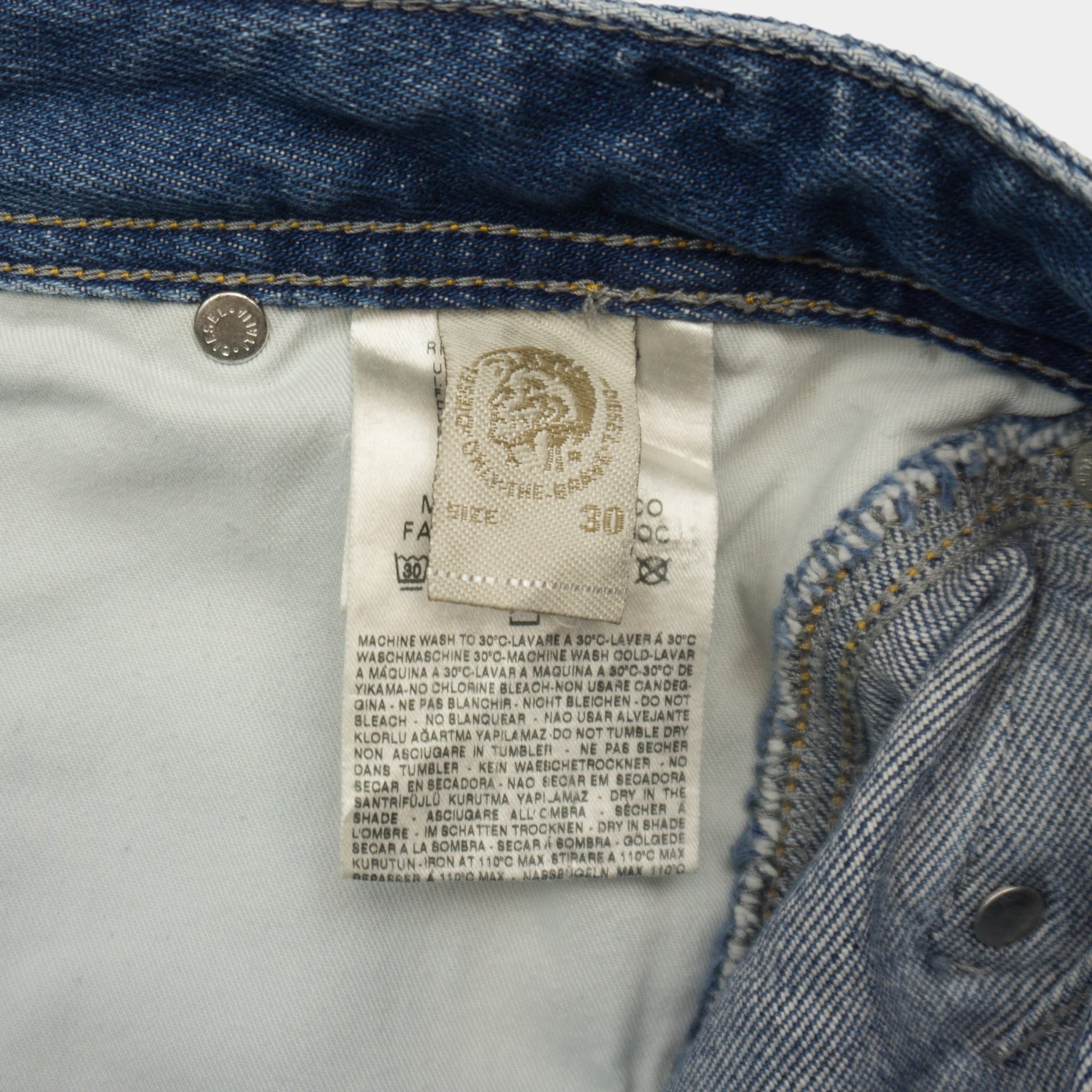 Diesel Phedor Vintage Сини Къси Дънки