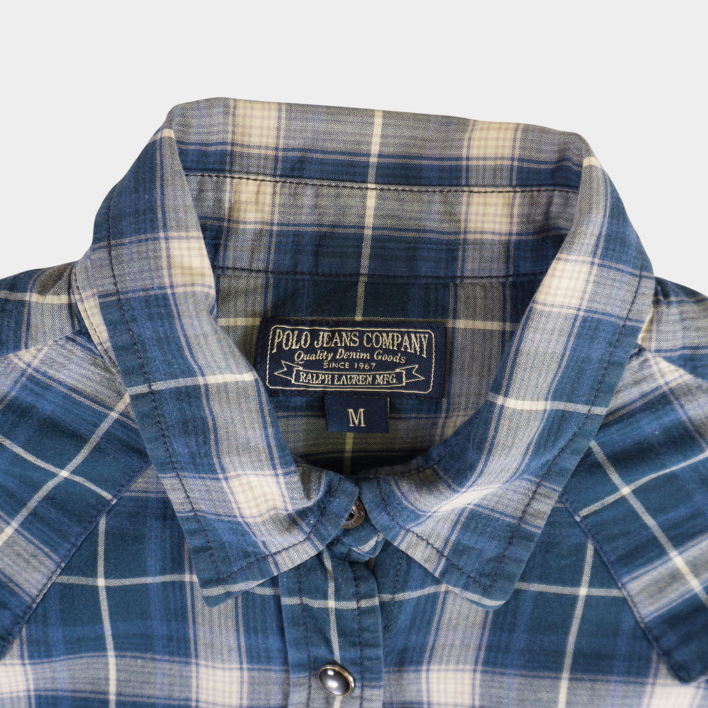 Polo Ralph Lauren Синя Карирана Риза Рокля