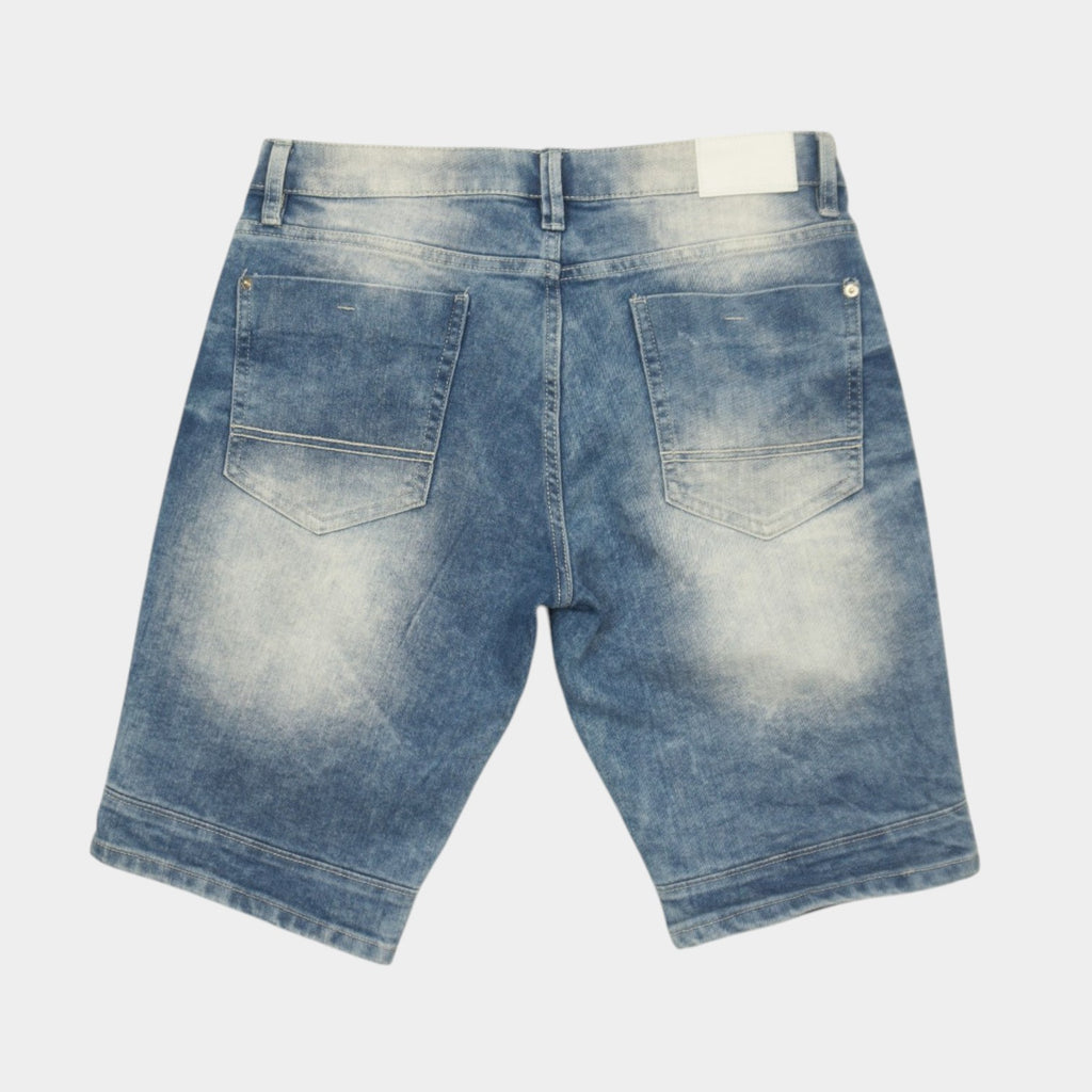 SouthPole Washed Biker Сини Къси Дънки