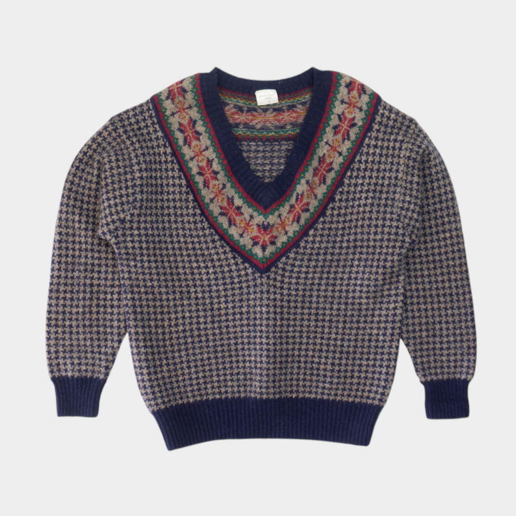 Vintage Вълнен Пуловер