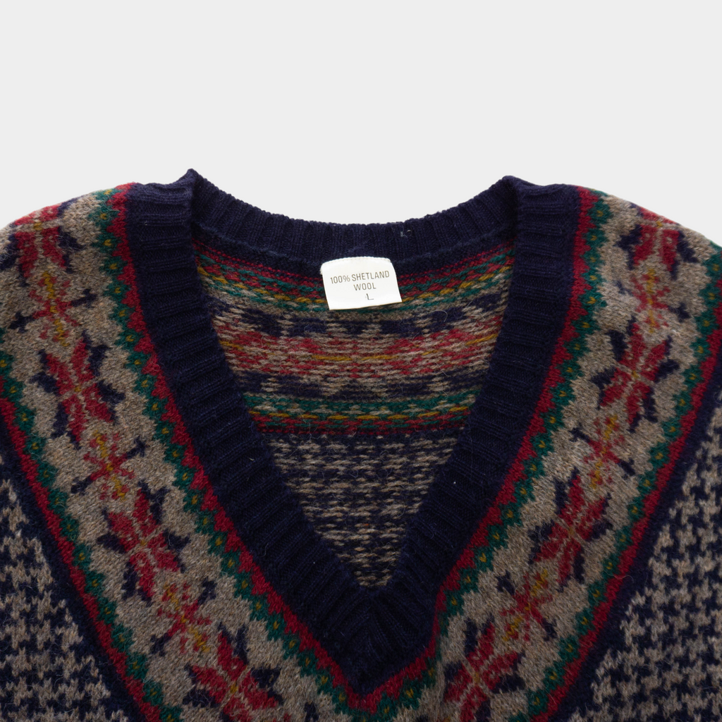 Vintage Вълнен Пуловер