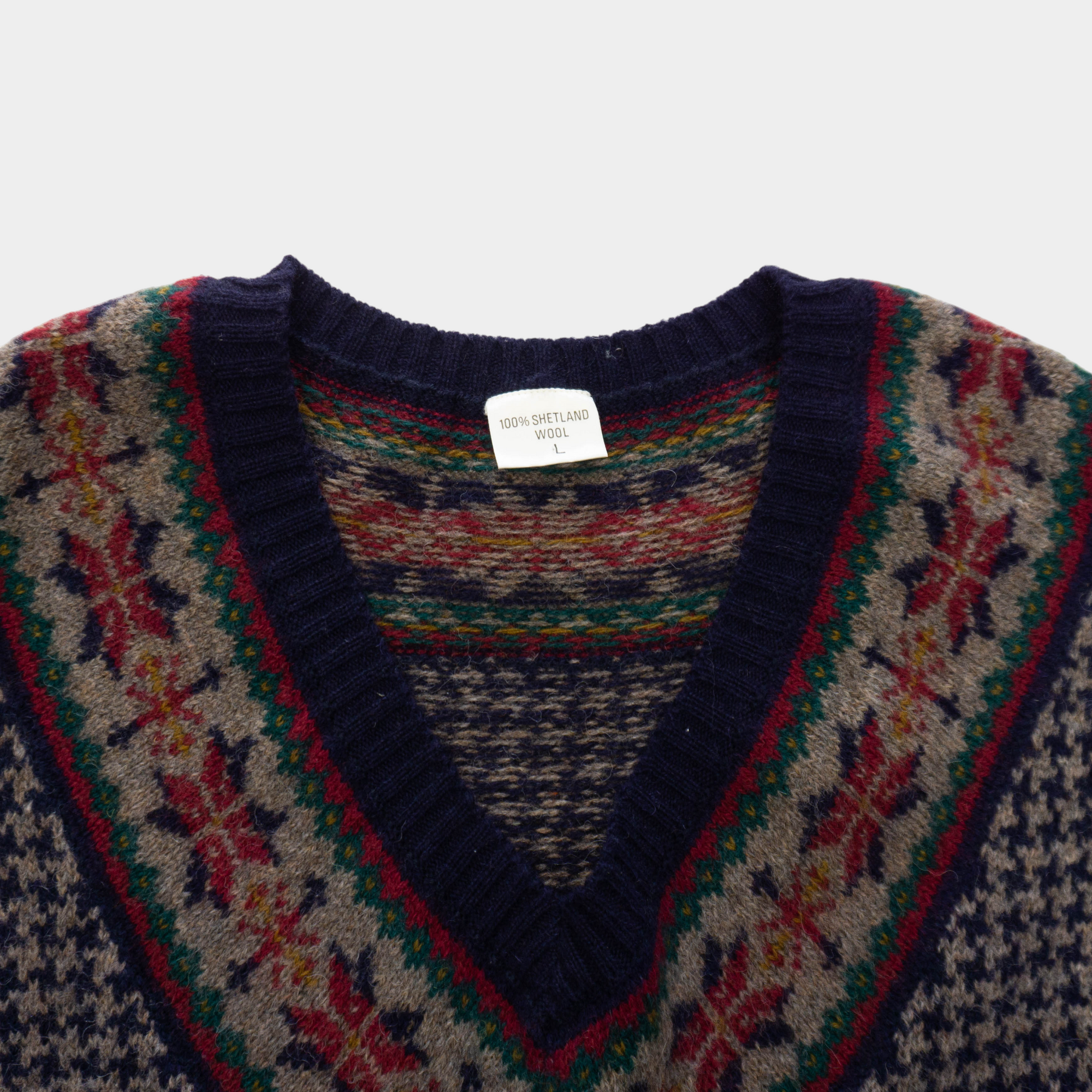 Vintage Вълнен Пуловер