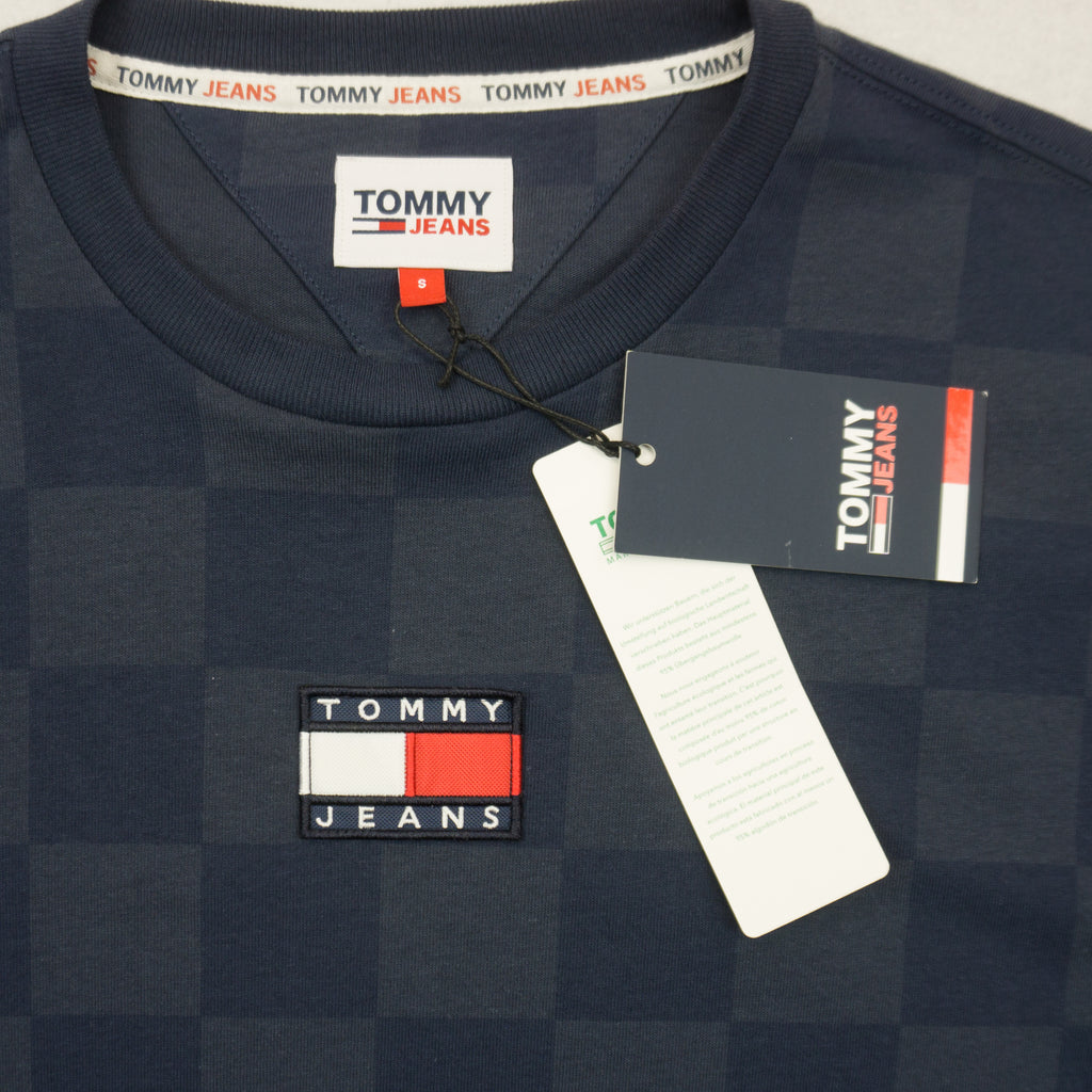 Tommy Hilfiger Тъмно Синя Тениска с Бродирано Лого