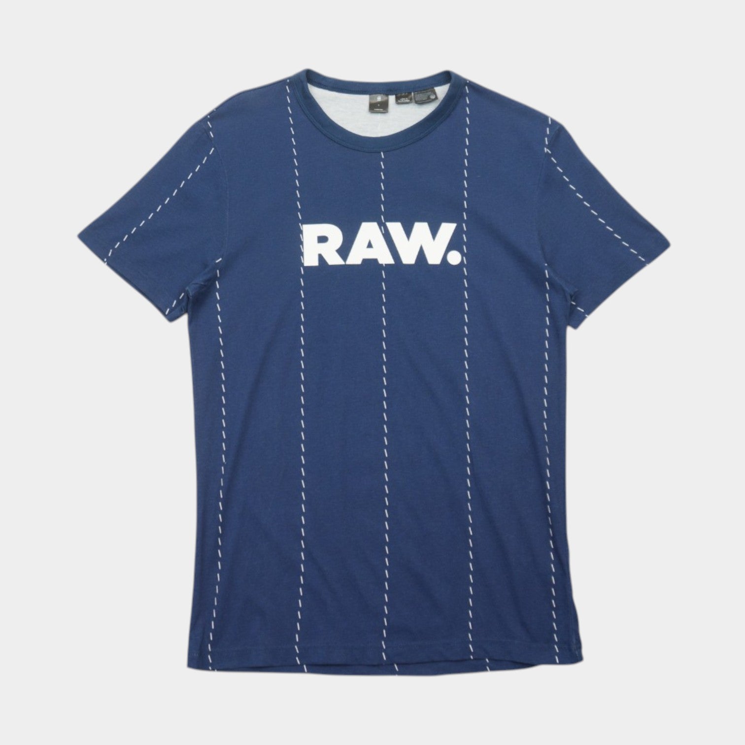 G-Star Raw Синя Тениска с Голямо Лого