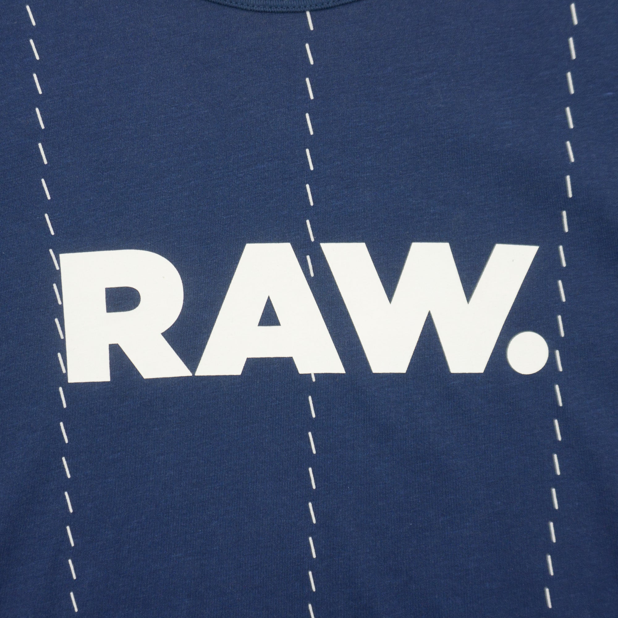 G-Star Raw Синя Тениска с Голямо Лого