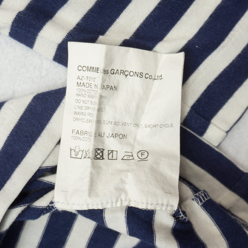 Comme Des Garcons PLAY Раирана Блуза с Бродирано Лого