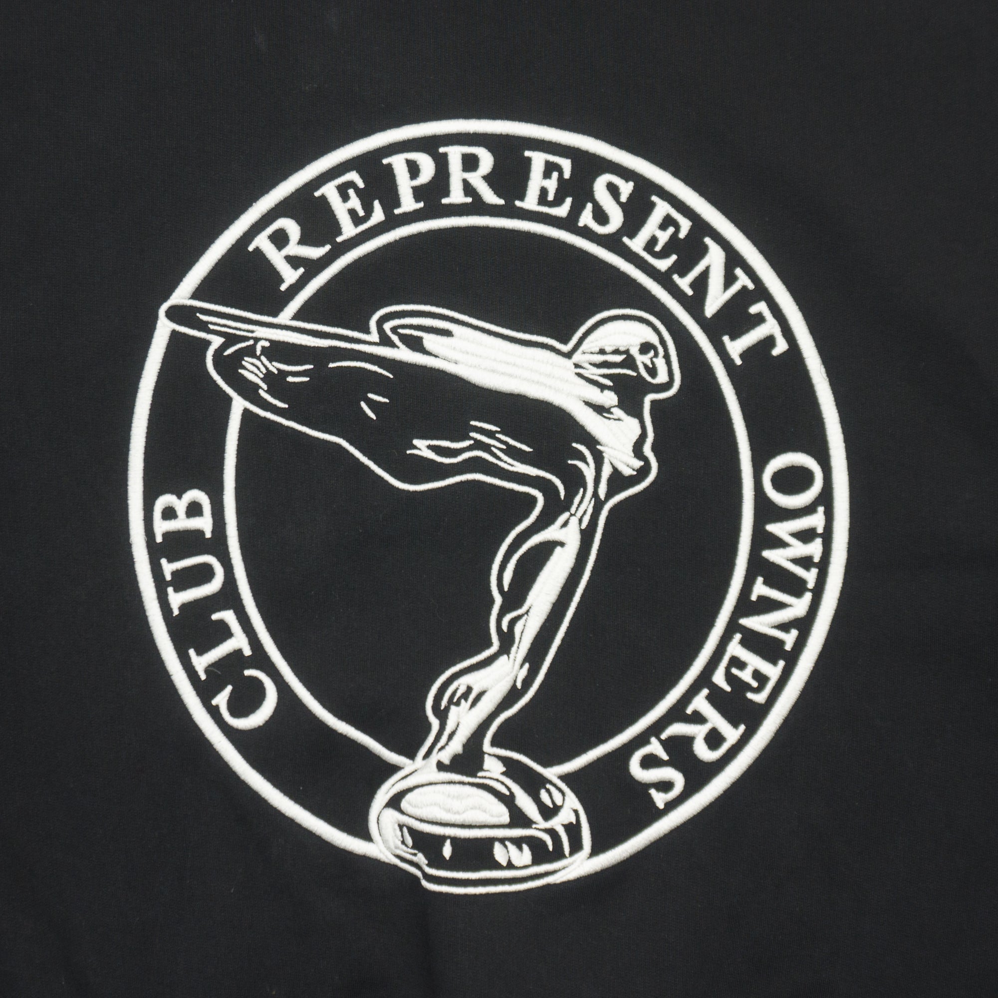 Represent Черен Суичър с Бродерия