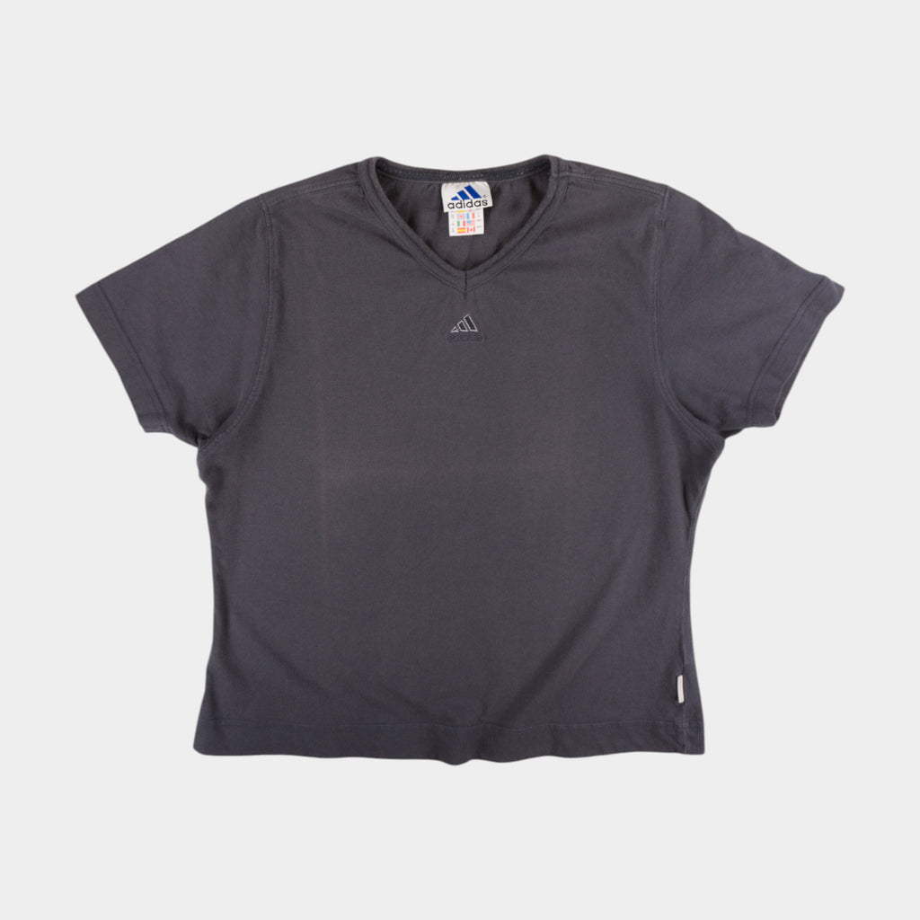 Adidas Винтидж 90-те Сива Тениска