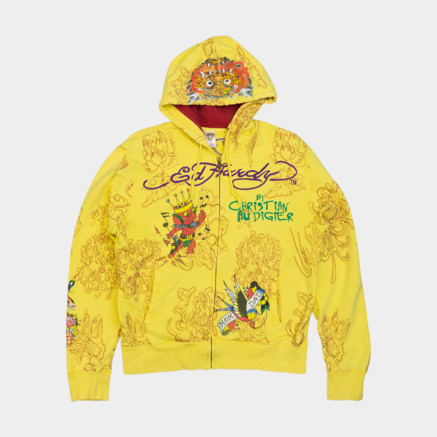 Ed Hardy Vintage Суичър с Цип