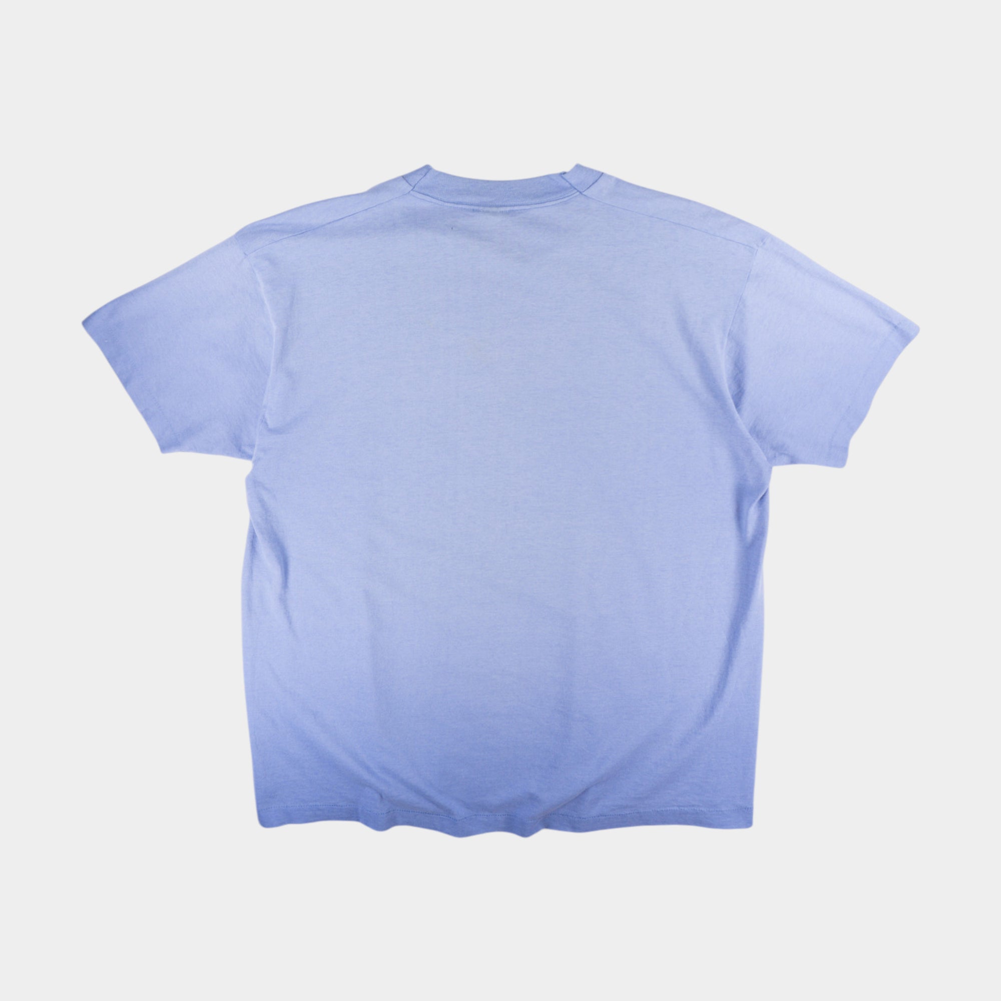 Fruit of The Loom Винтидж 90-те Единичен Шев Синя Тениска с Графика