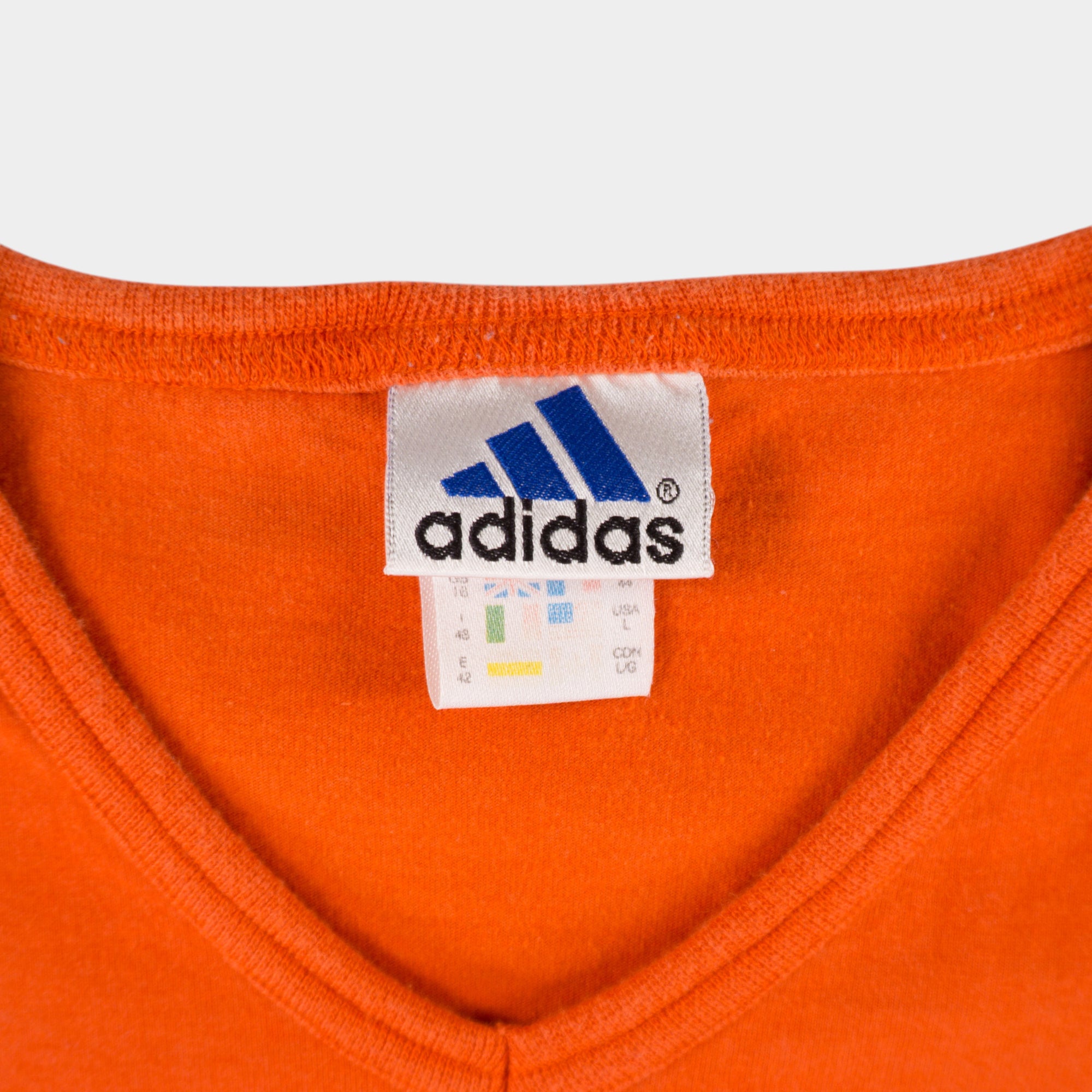 Adidas Винтидж 90-те Оранжева Тениска