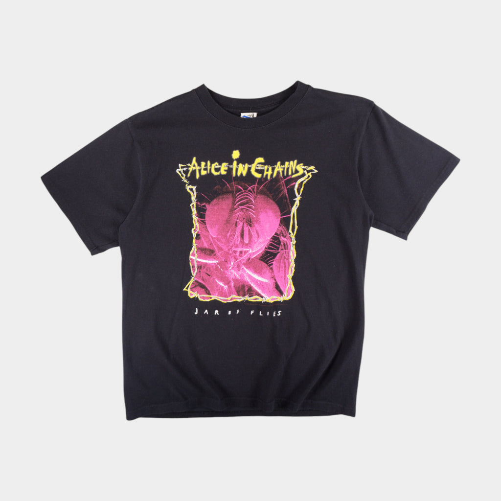 Anvil x Alice in Chains Винтидж 2000-те Черна Тениска с Графика